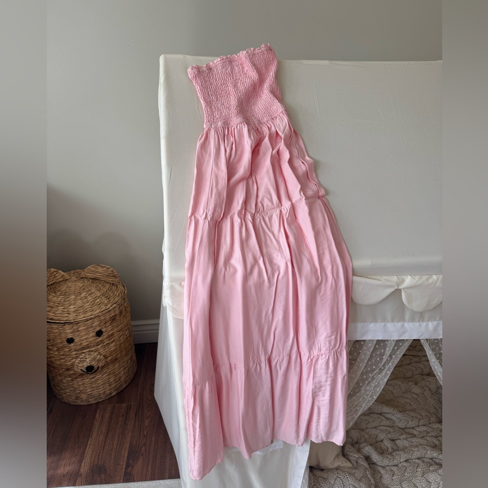 Strapless pink maxi - Picture 4 of 6